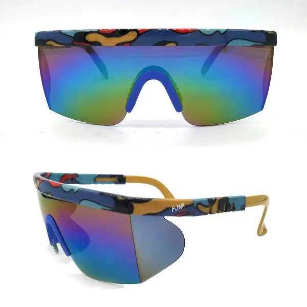 Länge Veränderbar Tempel Sport Brillen Rahmen Gespiegelte objektiv Sonnenbrille für Fahrrad Racing