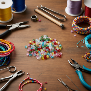 Ilan Abalorios Perline Biconiche Sfaccettate Multicolore 6mm 15g per Creazione di Gioielli - Product Image 3