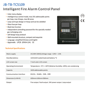 Sistema de alarma contra incendios direccionable inteligente 1-8 bucles Sistema de control de alarma contra incendios - Product Image 6