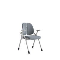 Vente en gros de chaise de formation empilable en maille, cadre métallique, chaise d'étudiant avec tablette pliante pour écrire