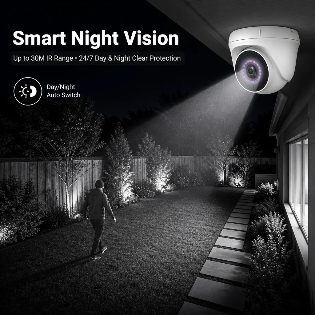 4MP 5MP 8MP PoE IP Dome Camera H.265 3K AI Human Vehicle Detection Outdoor Security Surveillance IP66 Waterproof · image 4