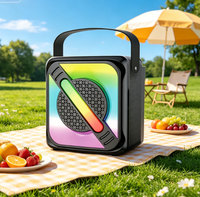 Haut-parleur Karaoké Portable Pro Custom ABS-K4102 avec Micro Sans Fil, Super Bass, LED RGB, Marque Privée, Logo et Boîte Personnalisés