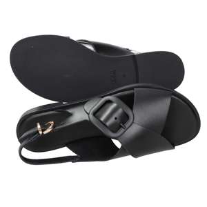 Frau Women's Low Sandal Black 36 2 Cm Heel <b>Flat</b> Style - Product Image 6