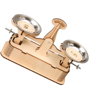 OKYN-G6504 Kit de Materiales para Experimentos Científicos, Modelo de Balanza de Madera para Armar, Manualidades - Product Image 4