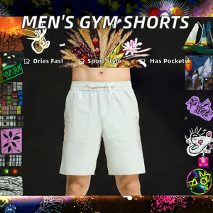 Gym Fitness Workout Sporty Woven Solid Mesh Basketball <b>Shorts</b> Quick Dry Eco-Friendly Summer Beach <b>Shorts</b> 350 - Product Image 2