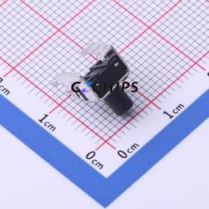 KH-6X6X8H-ZJ Tactile Switch Bent Lead Through Hole,6x6mm Switch Single Pole Single Throw Round Button Right Angle Insert 6mm - Product Image 2