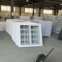 Ventanas Corredizas Horizontales de Doble Vidrio UPVC de Vinilo con Aislamiento Acústico y Eficiencia Energética Personalizadas para Sala de Estar y Hotel de Estilo Americano