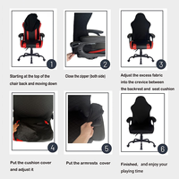 Housse de chaise de jeu personnalisée bienvenue moins chère haute élasticité Housse de chaise ajustée Housse de chaise esports