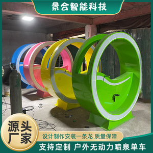 Fontaine à pédales en plastique pour extérieur, pour équipement de terrain de jeux publics - Product Image 5