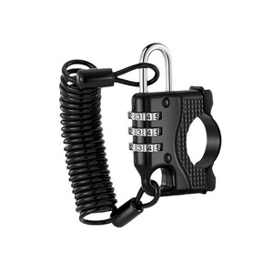 Antivol pour moto et voiture électrique, serrure à code à trois chiffres, casque étanche, câble en acier alliage de zinc pour vélo de route - Product Image 5