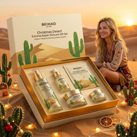 Coffret Cadeau Édition Limitée Noël BEIHAO – Hydratation Corporelle Réparatrice Extrême au Cactus pour Usage Domestique, Soin d'Urgence Longue Durée pour la Peau