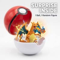 Figurines miniatures en gros de 5 cm (2 pouces) avec figurines d'anime dans des Poké Ball et Poké Capsule pour machine à œufs surprise