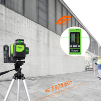 Huepar LR-5RG Niveau électronique de nivellement vertical et horizontal pour faisceau laser rouge et vert, détecteur de niveau laser