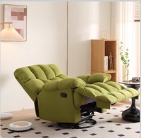 Canapé-lit multifonctionnel rotatif pour une personne, fauteuil inclinable et convertible en lit, chaise de cabine avec commande intelligente
