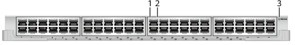 HW S9300 일련 서비스 보드 LE0MF48TC 48 항구 10M/100M 이더넷 전기 인터페이스 사회 (EC RJ45)