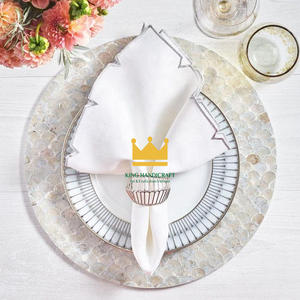 Vente en gros en vrac de sets de table modernes écologiques en nacre de 10 mm d'épaisseur pour la décoration de fêtes en plein air, bon prix, Vietnam - Product Image 2