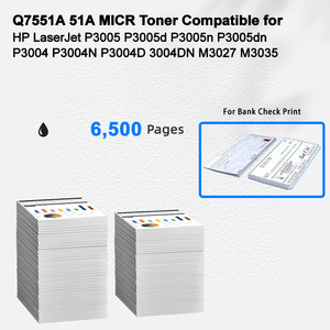 Ibest Tương Thích Micr Hộp Mực <span class=keywords><strong>HP</strong></span> <span class=keywords><strong>Q7551a</strong></span> 51A Cho <span class=keywords><strong>HP</strong></span> Laserjet P3005 P3005D P3005N P3005DN P3004 Cho Ngân Hàng Kiểm Tra In Ấn - Product Image 2