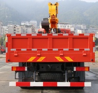 Grue mobile à flèche télescopique droite de 16 tonnes, moteur Cummins 400 CV, Dongfeng 8x4, robuste, avec boîte de vitesses et pompe hydraulique