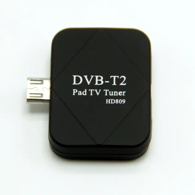 DVB-T2ดองเกิลแผ่นทีวี DVB T2ไมโคร USB ทีวีดิจิตอลรับสำหรับ Android Pad โทรศัพท์สมาร์ท