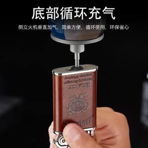 Lampe torche en cuir gonflable, flamme bleue coupe-vent, faisceau léger - Product Image 4