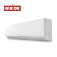 Climatiseur mural mini-split noir 9000 Btu A++ R32 Inverter, refroidissement et chauffage, fonctionnement silencieux pour maison et hôtel