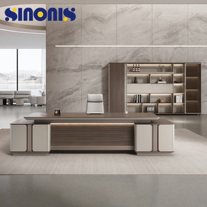 Sinonis CEO Wooden Convertible Modular Extendable Modern Luxury Executive Office Desk for Home & Hotel Use - Product Image 2