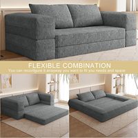 Canapé modulaire sans assemblage, canapé-lit futon compressé sous vide pour appartement, villa, usine