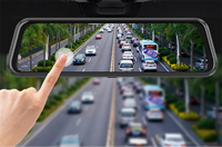 Caméra cachée 9.66 pouces, système d'enregistrement DVR, double objectif, caméra de recul 1080P, rétroviseur de voiture Automobi