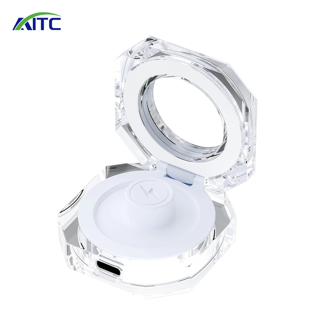 AITC AITC-R12 Customizable White ABS Smart Circular Charging Case Magnetic Charging Power Output Private Mold Smart Ring