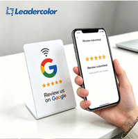 Tarjeta NFC Personalizada con Chip Programable de 13.56MHz, Resistente al Agua, de PVC, con Chip RFID para Reseñas de Google, para Restaurantes y Cafés