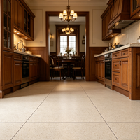 Dalle de terrazzo beige moderne, panneau décoratif en pierre de terrazzo technique pour la conception de sols et murs intérieurs