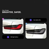 Feux arrière HETOP G20 2019-2025 Blanc clair Série 3 Mise à niveau G28 320i 325i Design Venom Feux arrière à LED Clignotants DRL pour BMW