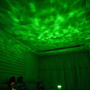 Projecteur d'effets lumineux vagues d'eau colorées, lampe projecteur d'ondes océaniques, veilleuse LED rechargeable USB, lumière musicale pour le sommeil - Product Image 3