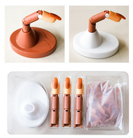 Doigts d'entraînement en acrylique pour manucure, outil de formation en nail art, présentoir, faux ongles en plastique, fournitures de pratique pour la main