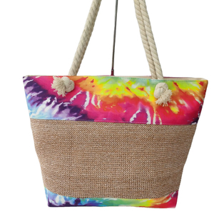 <span class=keywords><strong>Sac</strong></span> fourre-tout en toile imprimé numérique couleur <span class=keywords><strong>tie</strong></span>-<span class=keywords><strong>dye</strong></span> avec poignées en corde, <span class=keywords><strong>sac</strong></span> <span class=keywords><strong>de</strong></span> <span class=keywords><strong>plage</strong></span>, <span class=keywords><strong>sac</strong></span> à bandoulière, <span class=keywords><strong>sac</strong></span> <span class=keywords><strong>de</strong></span> voyage, vente en gros - Product Image 1