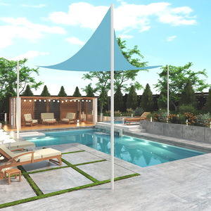 <b>Triangle</b> <b>Shade</b> <b>Sail</b> 4X4X4M HDPE UV Protected Waterproof Outdoor Garden Pool Car Cover - Product Image 3