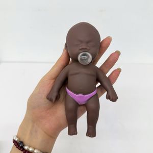 Jouet Squishy Noir Adorable pour Bébé avec Fonction Bulles, Poupée en Caoutchouc Souple pour Enfants et Adultes – Expédition depuis l'Entrepôt des États-Unis - Product Image 1