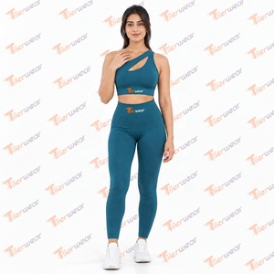Conjunto Deportivo de Yoga para Mujer, Sujetador Deportivo de Compresión, Leggings de Cintura Alta, Ropa Deportiva para Entrenamiento, Fabricante de Marca Privada OEM Personalizada - Product Image 2