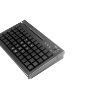 LIF KB60 Totalmente programable 60 TECLAS OPOS/JPOS POS Teclado Keylock y lector de tarjetas de banda magnética para caja registradora