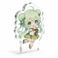 Blocs d'affichage en acrylique personnalisés, solides, transparents et parfaits pour les fans d'anime ou comme cadeaux décoratifs uniques pour le bureau.