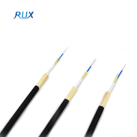 FTTH 1 Inti Jaket Ganda Penyangga Ketat Harga Kabel Serat Optik Bulat Benang Aramid