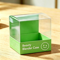 Boîtes en plastique PVC/PET transparentes en gros pour emballage de maquillage, œufs, vente au détail, logo personnalisé imprimé, estampage numérique/UV doré