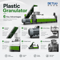 Ligne de granulation et de pelletisation de plastique PP PE pour le recyclage des films, sacs, bouteilles et équipements de retraitement des déchets plastiques