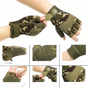 Guantes Tácticos de Camuflaje para Ciclismo, Escalada Deportiva, Paintball, Tiro, Caza, Equitación, Esquí, Medios Dedos, Transpirables, Antideslizantes, de Verano - Product Image 6