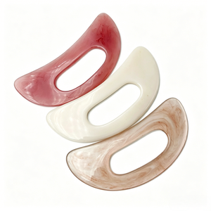 Strumento Massaggiante Gua Sha in Resina a Forma di Luna <span class=keywords><strong>per</strong></span> il Corpo, Massaggiatore Anticellulite, Regalo di Bellezza <span class=keywords><strong>per</strong></span> Spa, Uso Domestico e da Viaggio - Product Image 4