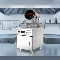 Mesin Penggorengan Otomatis Planetary Berpemanas Gas dengan Motor untuk Sayuran, Saus, Daging, dan Kue