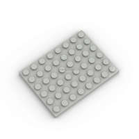 Plaque n°3036 6x8 avec goujons, briques de construction classiques en plastique ABS, accessoires de bricolage, briques de jeu en vrac, blocs de construction à assembler, pour les 8-13 ans