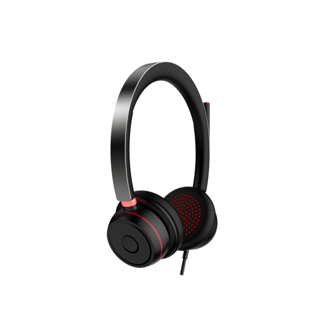 Wired Headset Stereo Headset for Conference Calls Travel-Friendly
