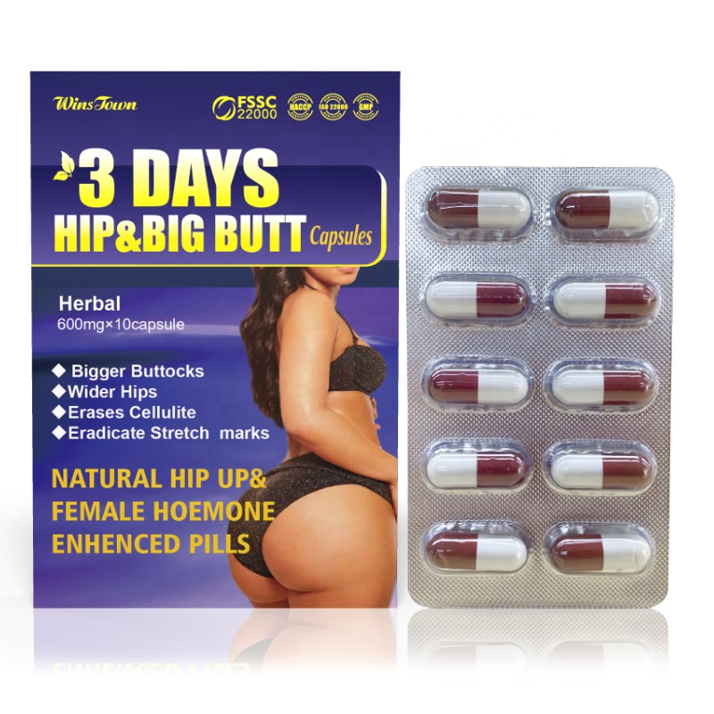 Winstown 3 day Hip & Big Butt Capsules Herbal Tea for Female Woman private label
