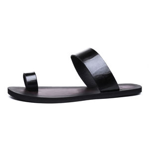 รองเท้าแตะสำหรับผู้ชายรุ่นใหม่คุณภาพสูงมีสไตล์โรมรองเท้าแตะหนังแท้ชั้นบนสุดสำหรับผู้ชายไซส์ใหญ่47กันลื่นแบรนด์แฟชัน - Product Image 2